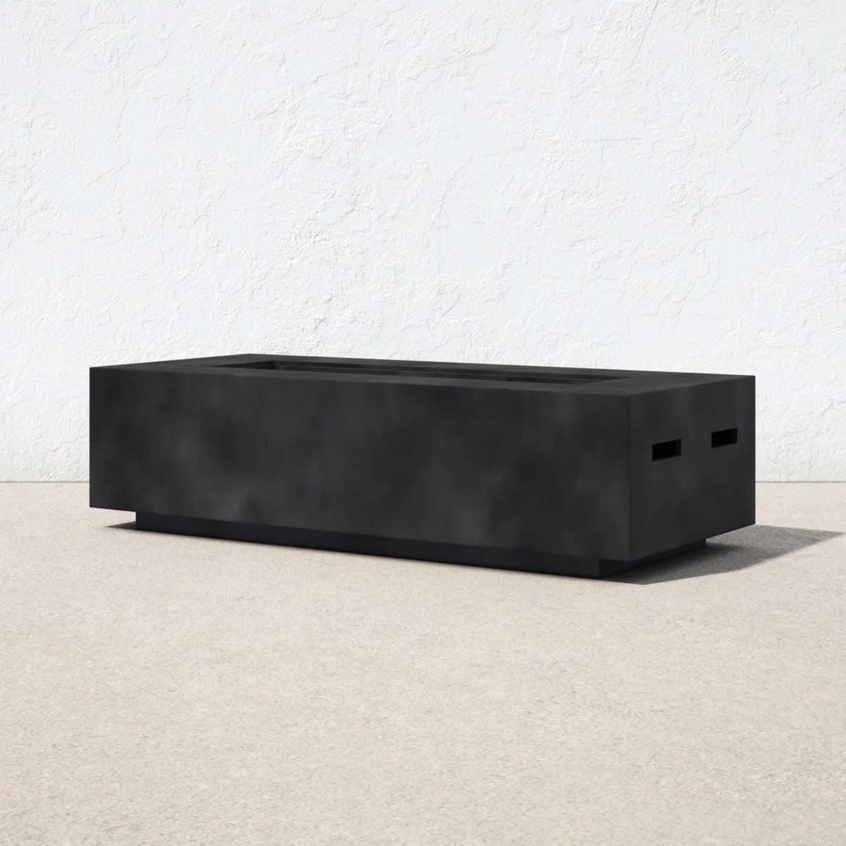 Propane Outdoor Fire Pit Table, Charcoal Concrete