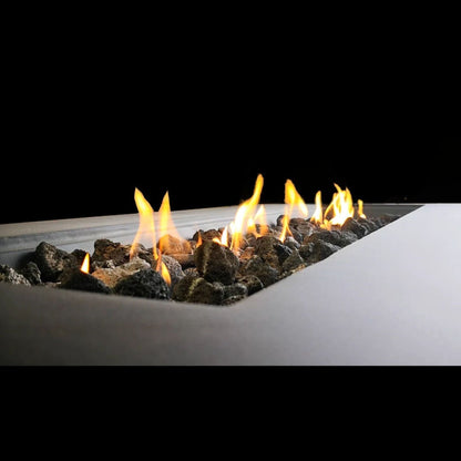 Propane Outdoor Fire Pit Table, Charcoal Concrete