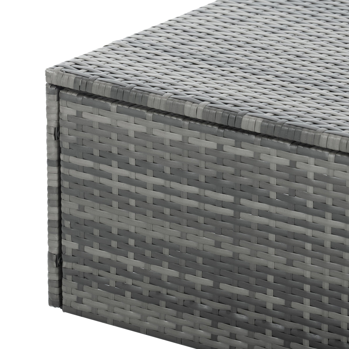 5-Piece Dark Gray PE Rattan Patio Sofa Set with Lift-Top Table
