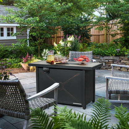 42-In. 60,000 BTU Propane Fire Pit Table with Ceramic Top
