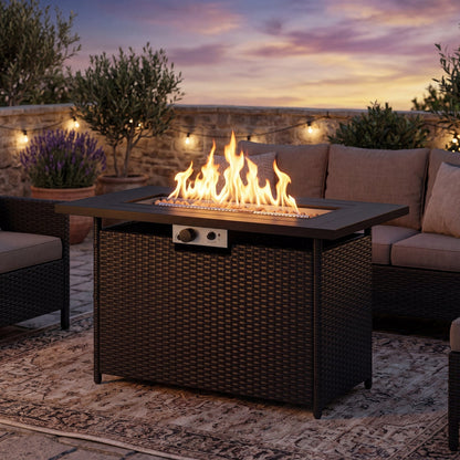 44.5-In. Propane Fire Pit Table with 50,000 BTU Burner