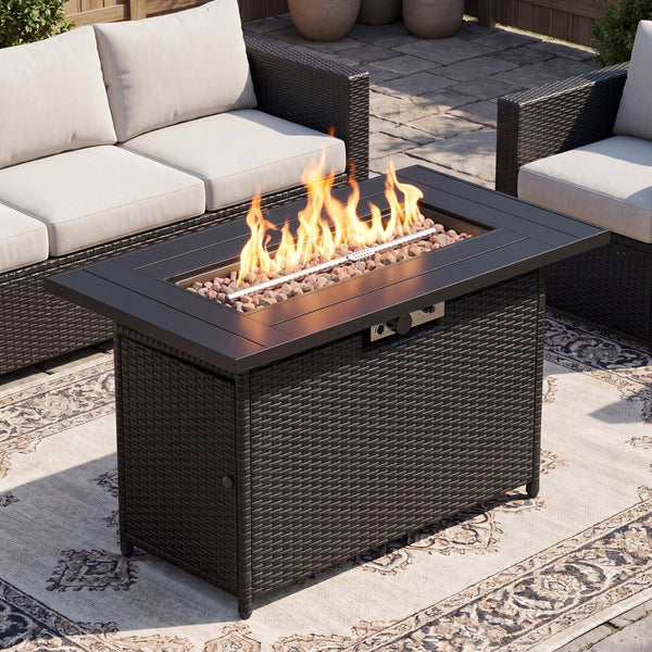 44.5-In. Propane Fire Pit Table with 50,000 BTU Burner