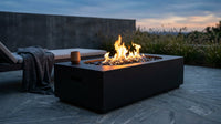 48 In, 50,000 BTU Black Coating Steel Outdoor Fire Table Propane Gas Fire Pit Table — Lifestyle