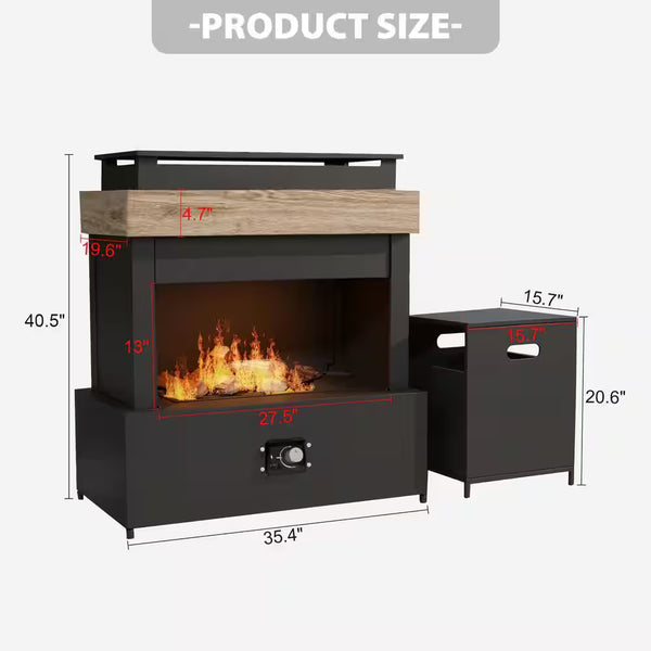 43 in. 50,000 BTU Propane Fire Pit Table with Steel Frame