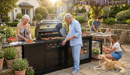 4-Burner Stainless Steel Propane Outdoor Kitchen Grill