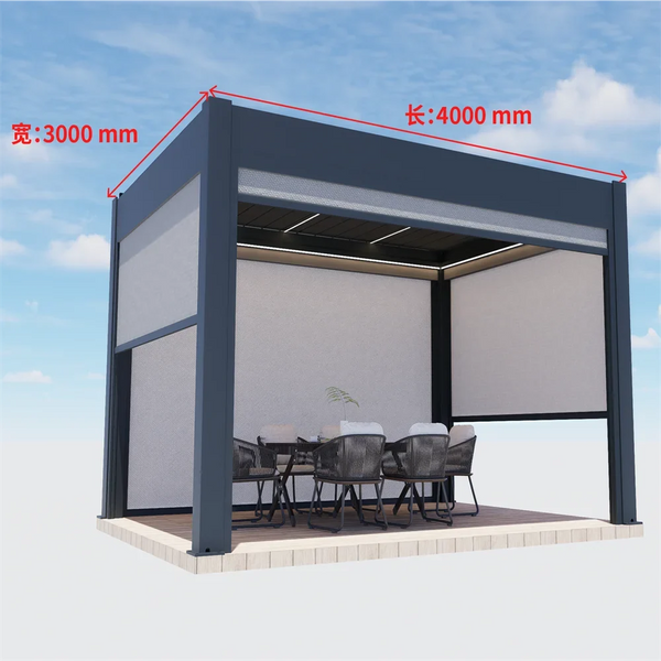 10x10 ft Aluminum Pergola with Powder-Coated Frame