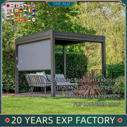 10x10 ft Aluminum Pergola with Powder-Coated Frame