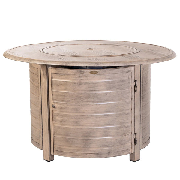 42-Inch Round Aluminum Propane Fire Pit Table, 55,000 BTU