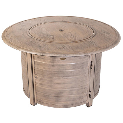 42-Inch Round Aluminum Propane Fire Pit Table, 55,000 BTU