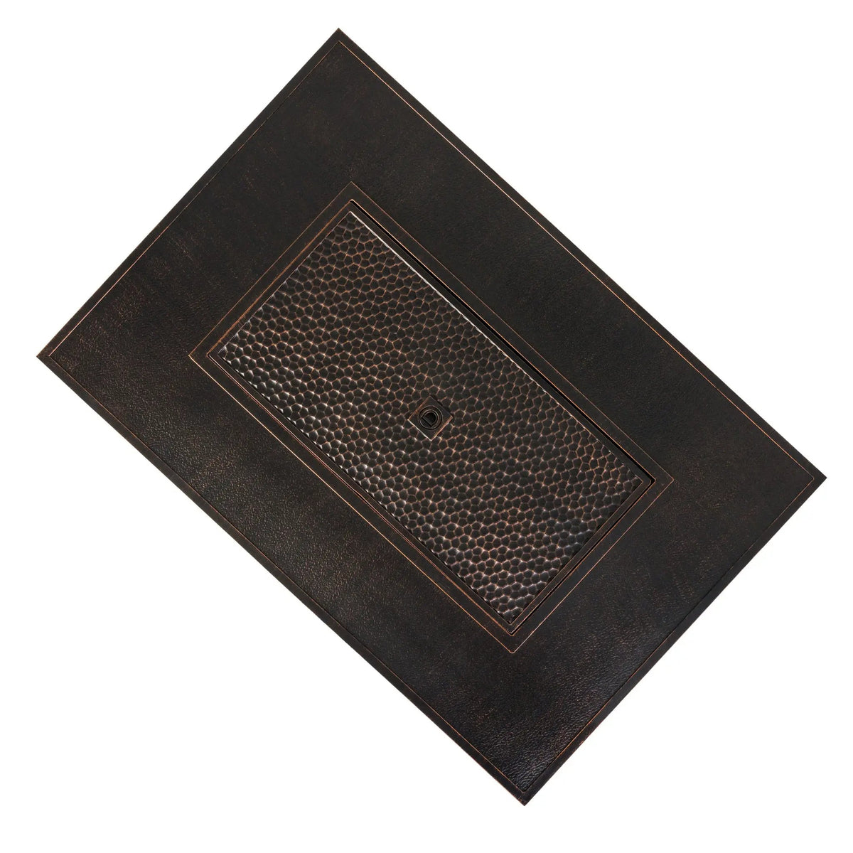 48-Inch Rectangular Aluminum Propane Fire Pit Table, 55,000 BTU