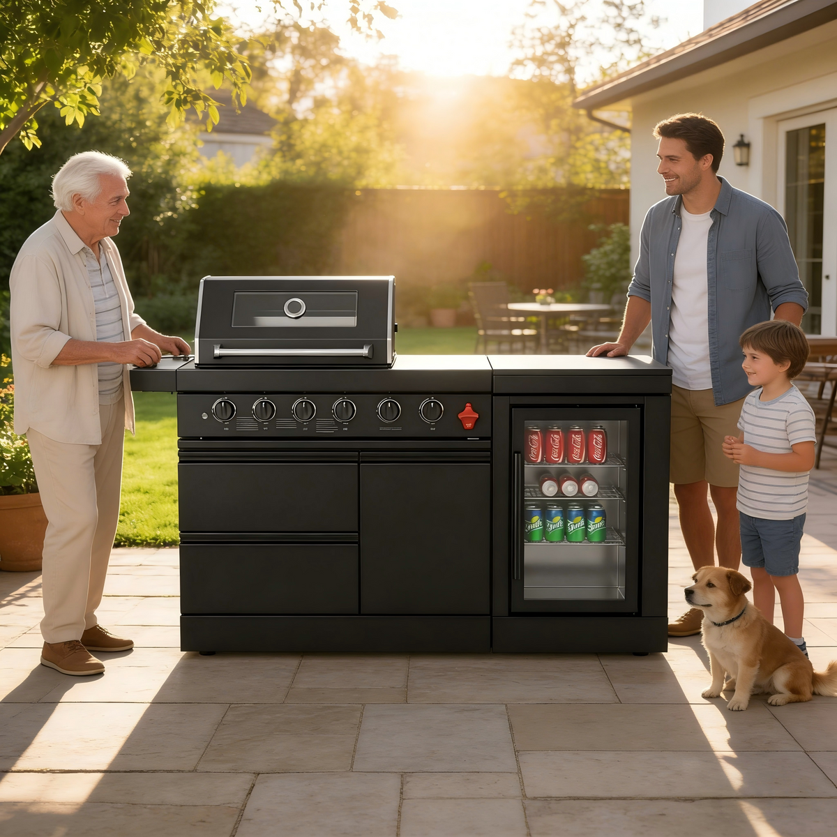 65-Inch Stainless Steel Propane Outdoor Kitchen Grill