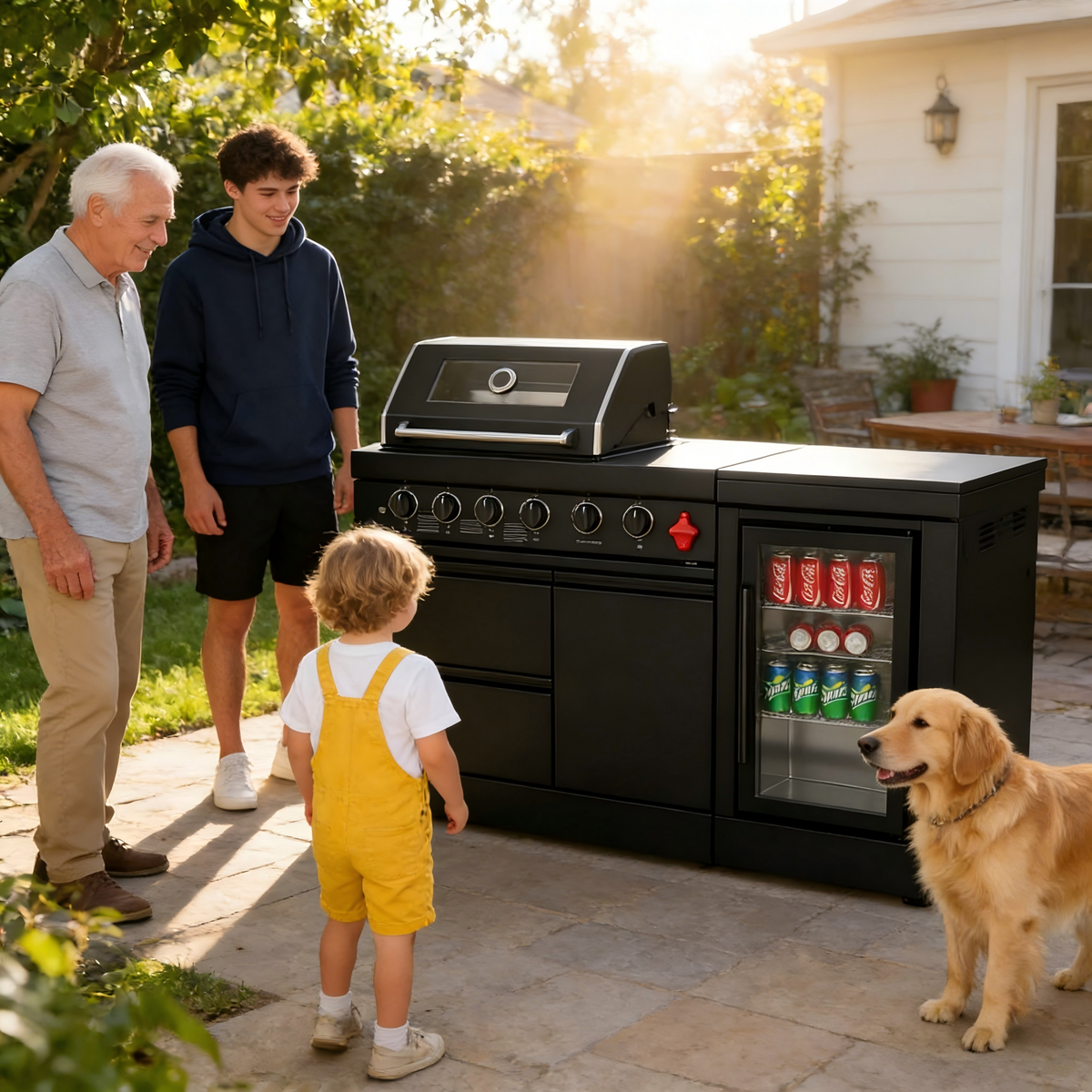 65-Inch Stainless Steel Propane Outdoor Kitchen Grill