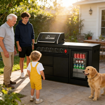 65-Inch Stainless Steel Propane Outdoor Kitchen Grill