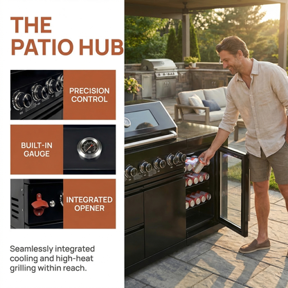 6-Burner Stainless Steel Propane Outdoor Kitchen Grill