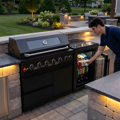 6-Burner Stainless Steel Propane Outdoor Kitchen Grill